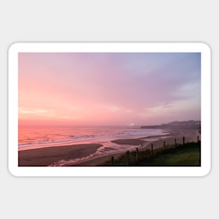 Dawn On Tynemouth Beach Sticker